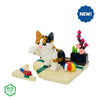 Kawada Australia nanoblock - Calico Cat on base plate