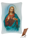 PLASTIC PLAQUE- SACRED HEART OF JESUS 11 X 7CM