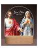 DIVINE COLLECTION LED LIGHT - HOME BLESSING SACRED HEART OF JESUS & MARY