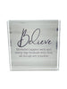 CRYSTAL PAPERWEIGHT BLOCK