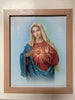 FRAMED PRINT – SACRED HEART OF MARY (3.5×5.5)