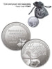 POCKET TOKEN/ OPEN COIN - VARIOUS STYLE 35MM ZINC ALLOY