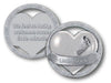 POCKET TOKEN/ OPEN COIN - VARIOUS STYLE 35MM ZINC ALLOY