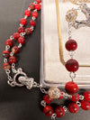 Catholic Rosary - GLASS STONE LOOK RUBY RED 6MM