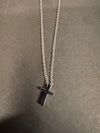 Stainless Steel cross on chain necklace