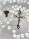 Catholic Rosary - White