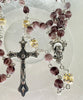 Catholic Rosary - GLASS STONE LOOK AMETHYST 6MM