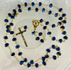Catholic Rosary - NAVY BLUE BEADS
