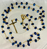 Catholic Rosary - NAVY BLUE BEADS