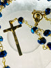 Catholic Rosary - NAVY BLUE BEADS