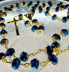 Catholic Rosary - NAVY BLUE BEADS