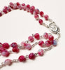 Catholic Rosary - Dark Pink & Light Blue