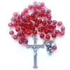 Catholic Rosary - GLASS RUBY