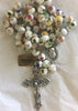 Catholic Rosary - PORCELAIN FLOWERS