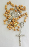 Catholic Rosary - IMMACULATE HEART (WOOD)