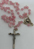 Catholic ROSARY – GLASS PINK
