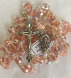 Catholic Rosary - CRYSTAL PINK