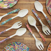 Utopia Australia Salad Server Set with Aboriginal Design