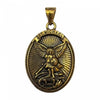 Stainless Steel Gold St Michael Medal