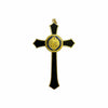 St Benedict Metal Hanging wall Crucifix 12cm
