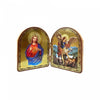 SACRED HEART OF JESUS & ST MICHAEL BI FOLD PLAQUE