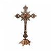 LARGE STANDING METAL CRUCIFIX 33CM