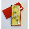 Stainless steel Crucifix key ring
