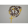 Catholic Rosary - PURPLE CRYSTAL BEADS WITH GOLD CHAIN