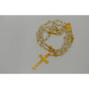 Catholic Rosary - CLEAR CRYSTAL BEADS & GOLD CHAIN