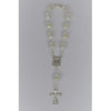 8MM CRYSTAL BEADS & SILVER CHAIN CAR ROSARY