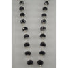 Catholic Rosary - BLACK CRYSTAL BEADS & SILVER CHAIN