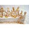 WHITE POLYRESIN LAST SUPPER BIG STATUE