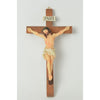 WOOD AND WALL RESIN CRUCIFIX 24CM