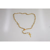 Catholic Rosary - CRYSTAL CLEAR BEADS WITH GOLD CHAIN AND GOLD CRUCIFIX