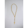Catholic Rosary - CRYSTAL CLEAR BEADS WITH GOLD CHAIN AND GOLD CRUCIFIX