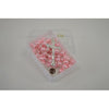 Catholic Rosary - PINK BEADS WITH SILVER CHAIN
