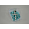 Catholic Rosary - BLUE AQUAMARINE BEADS WITH SILVER CHAIN