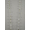 Catholic Rosary - WHITE/SILVER BEADS WITH SILVER CHAIN