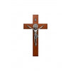 BROWN WOODEN HANGING WALL CRUCIFIX
