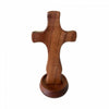 Standing Wooden Crucifix w/ Magnetic Stand 13cm