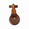 Standing Wooden Crucifix w/ Magnetic Stand 13cm
