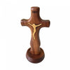 Standing Wooden Crucifix w/ Magnetic Stand 13cm