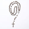 Catholic Rosary - DARK BROWN WOOD