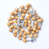 Catholic Rosary - MIRACOLOUS MARY LIGHT WOOD WITH SILVER CHAIN