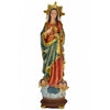 SACRED HEART OF MARY WITH CHERUB ANGELS AND GOLD DETAILS LARGE STATUE