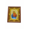 HOLY MARY STAND WOOD & GOLD ICON