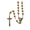 Catholic Rosary - 5MM GOLD PLATED BEADS