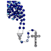 Catholic Rosary - CRYSTAL BEADS DARK BLUE 6MM