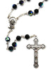 Catholic Rosary - CRYSTAL BEADS BLACK 6MM