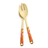 Utopia Australia Salad Server Set with Aboriginal Design